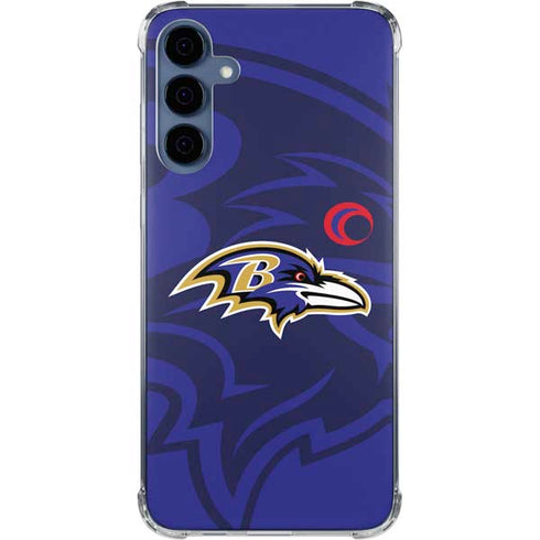 NFL Baltimore Ravens Double Vision Galaxy A35 5G Clear Case
